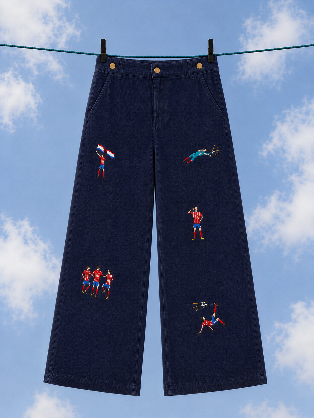 Blue Tribuna Pants