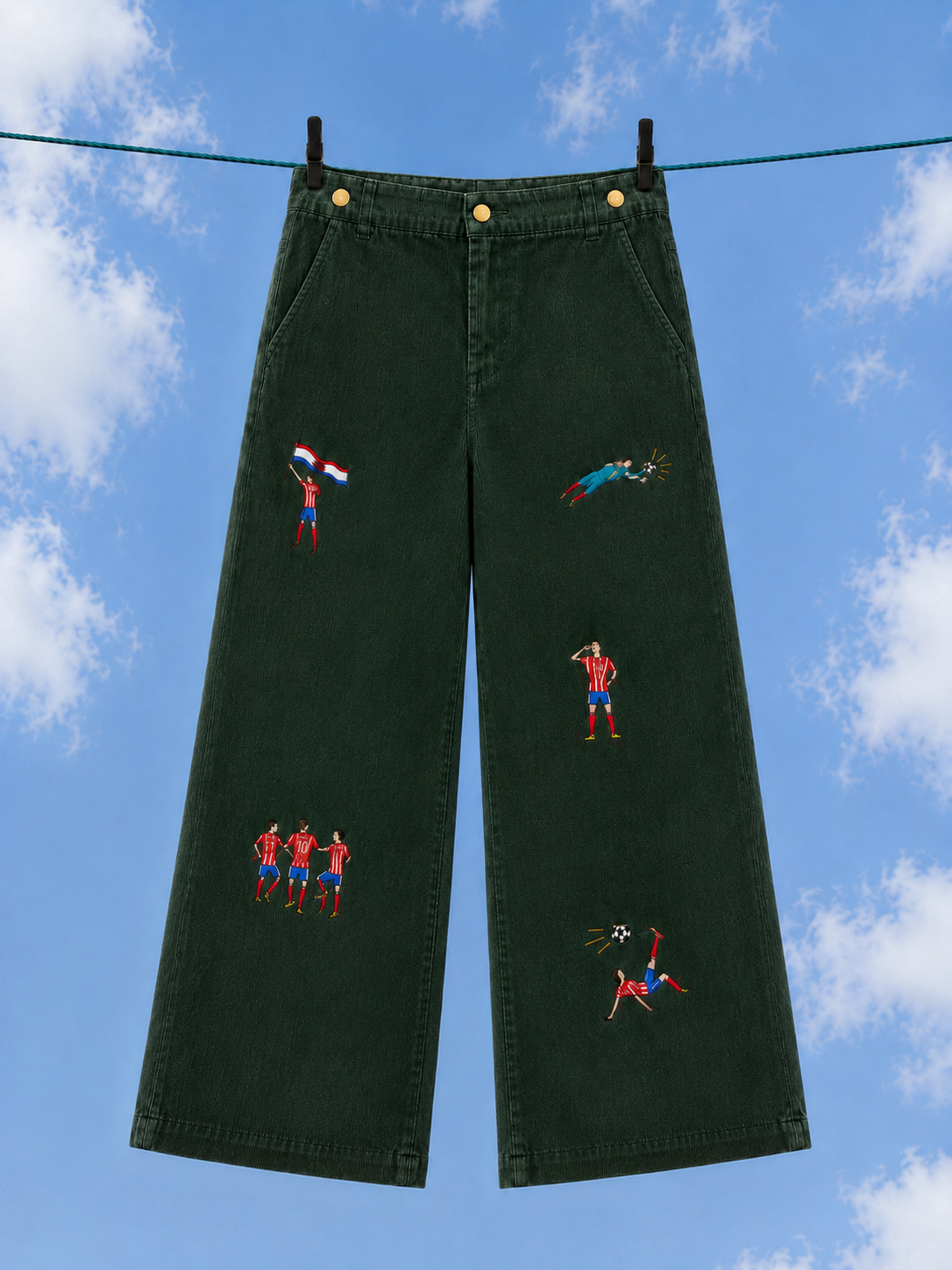 Green Tribuna Pants